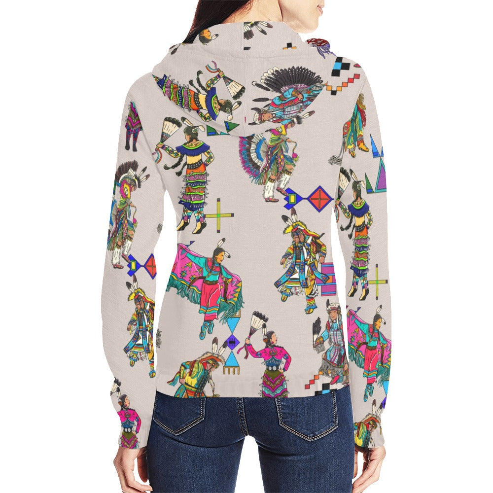 Grand Entry Dancers Muslin Full Zip Hoodie for Women