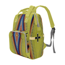 Load image into Gallery viewer, Diamond in the Bluff Yellow Multi-Function Diaper Backpack/Diaper Bag
