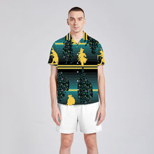 Load image into Gallery viewer, Dancers Inspire Green Button Up Silk Shirt
