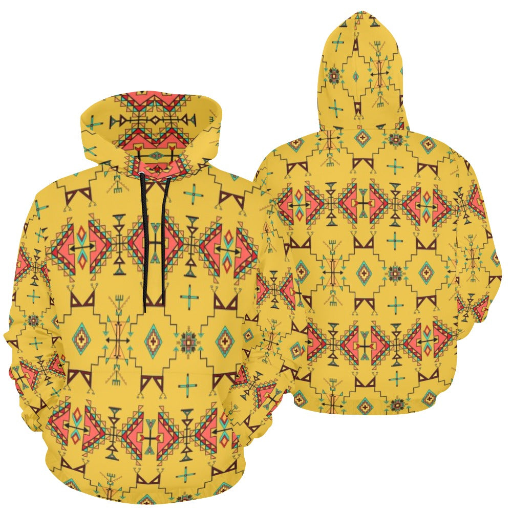 Thunder Flight Yellow Hoodie for Women
