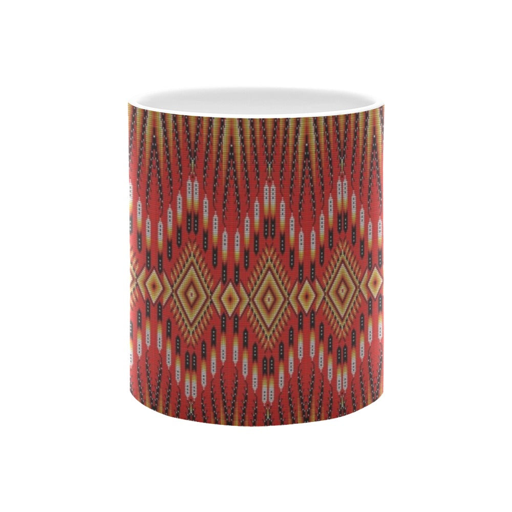 Fire Feather Red Mug