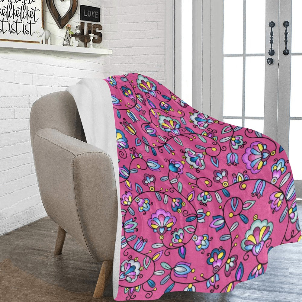 Autumn Bundle Blessing Pink X-Large Micro Fleece Blanket