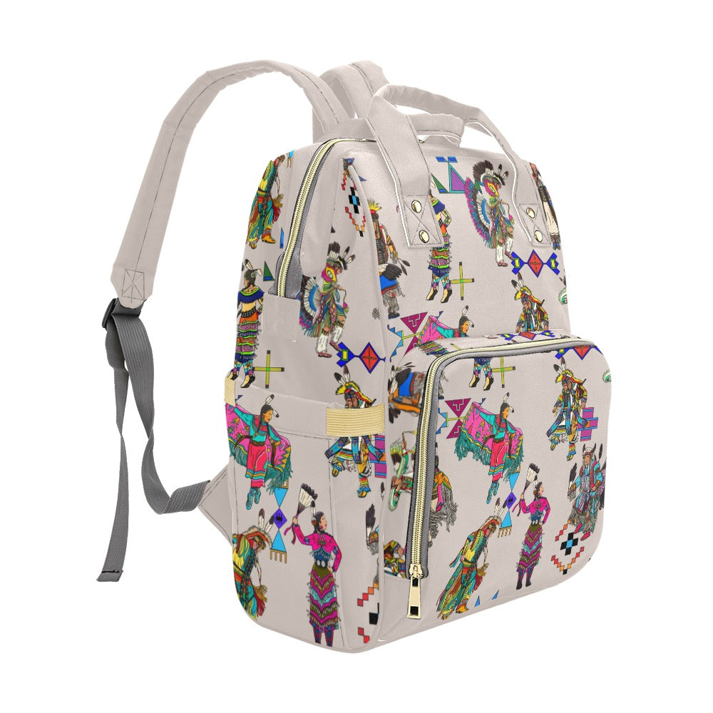 Grand Entry Dancers Muslin Multi-Function Diaper Backpack