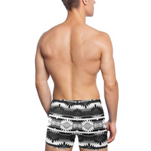 Load image into Gallery viewer, Okotoks Black and White Men&#39;s Swimming Trunks
