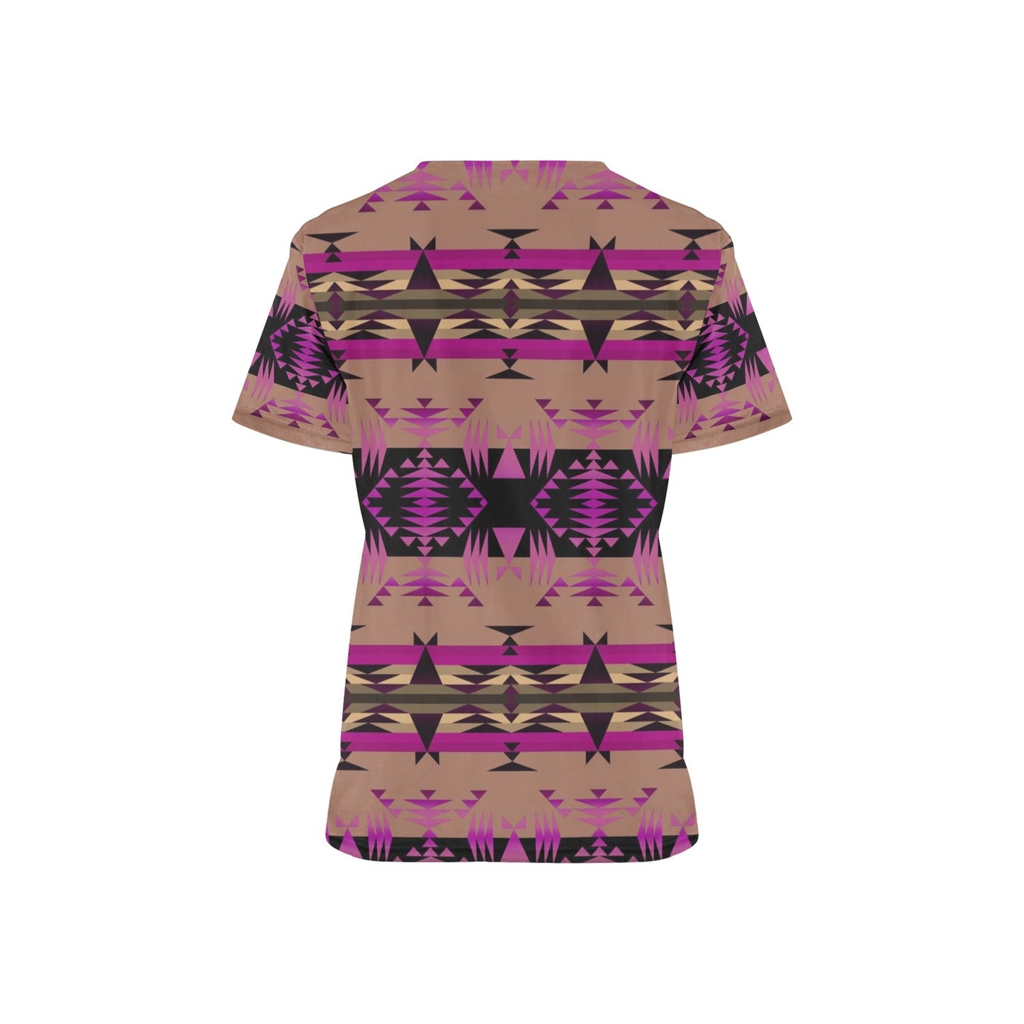 Between the Mountains Berry Scrub Top