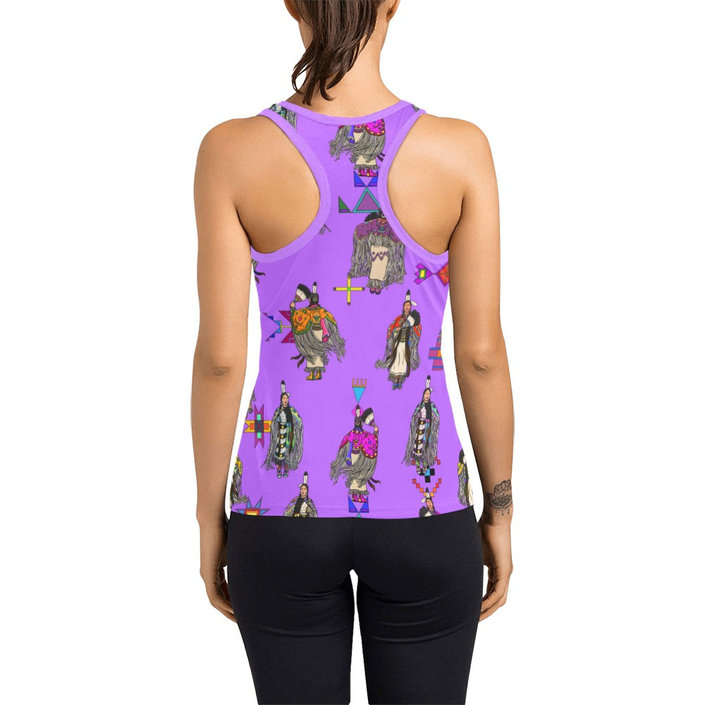 Women's Tradish Dancers Purple Women's Racerback Tank Top
