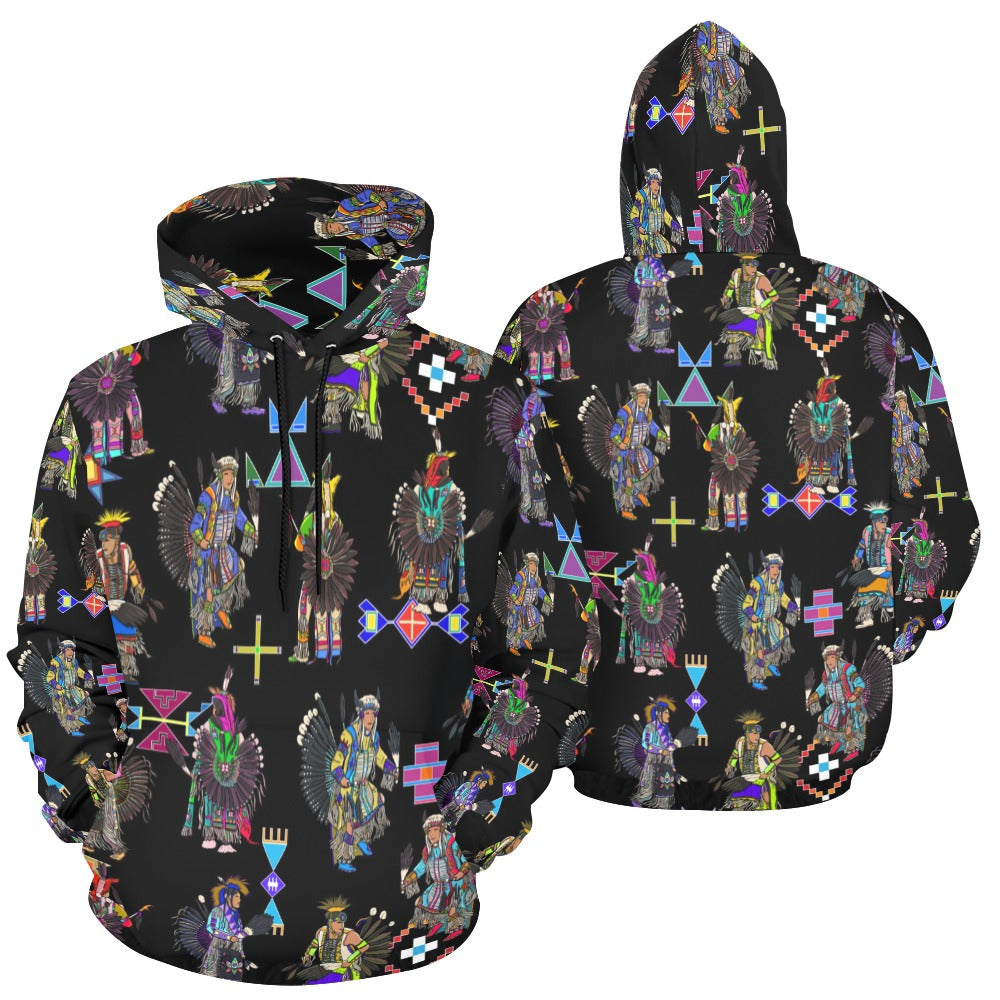 Men's Tradish Dancers Black Hoodie for Women