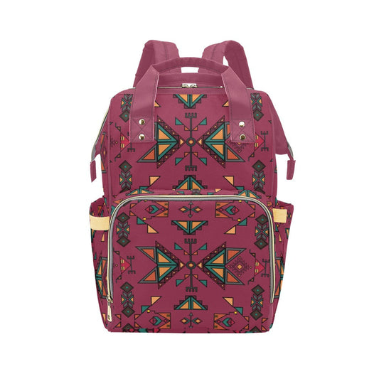 Arrow Dawn Maroon Multi-Function Diaper Backpack/Diaper Bag