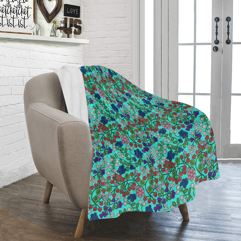 Takwakin Harvest Turquoise Ultra-Soft Micro Fleece Blanket 40"x50"