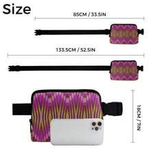 Load image into Gallery viewer, Fire Feather Pink Belt Bag
