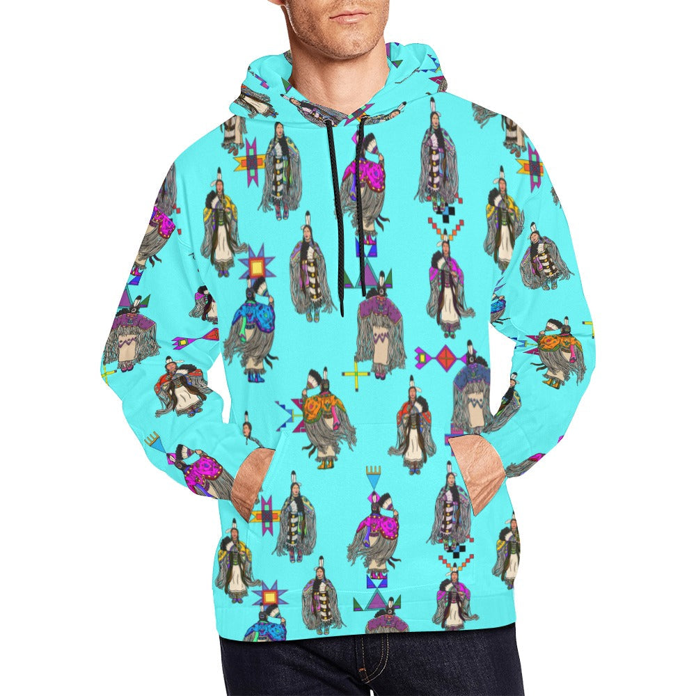 Women's Tradish Dancers Turquoise Hoodie for Men