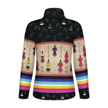 Load image into Gallery viewer, Ledger Round Dance Midnight Long Sleeve Yoga Shirt
