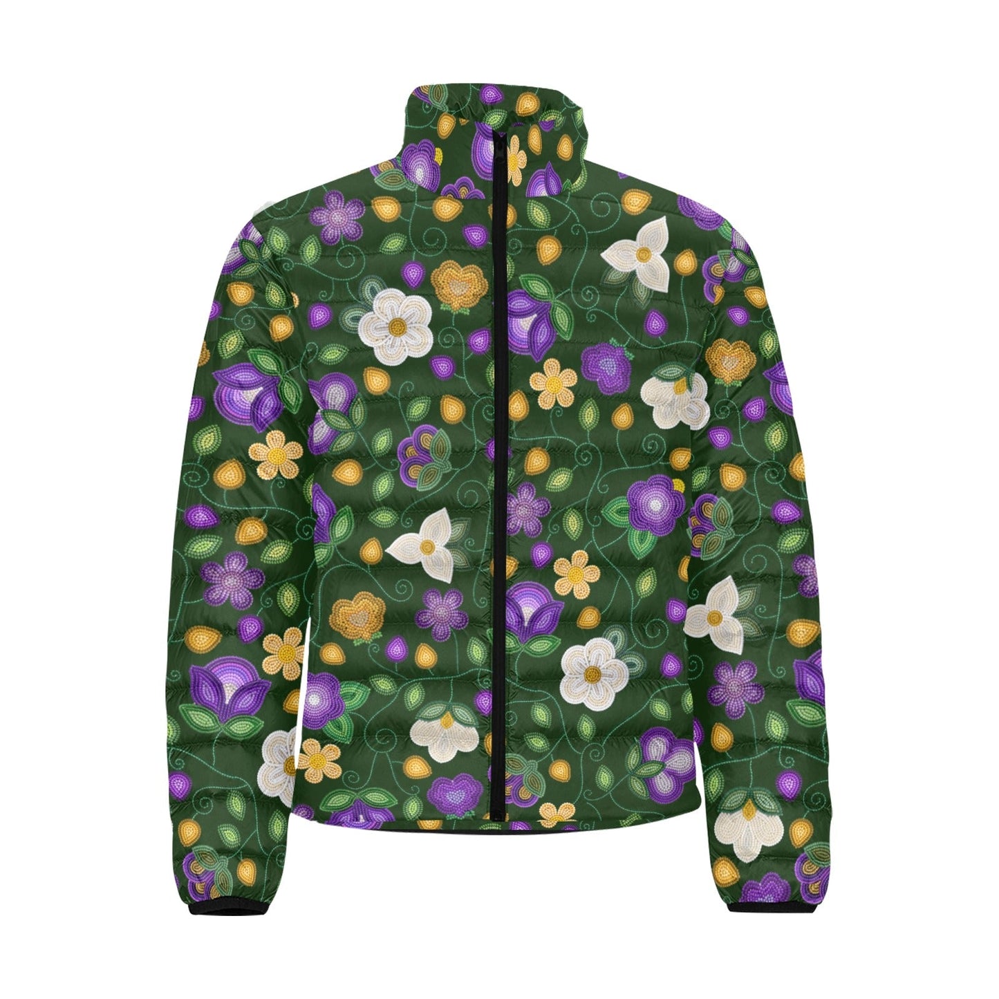 Midnight Moss Bloom Padded Jacket