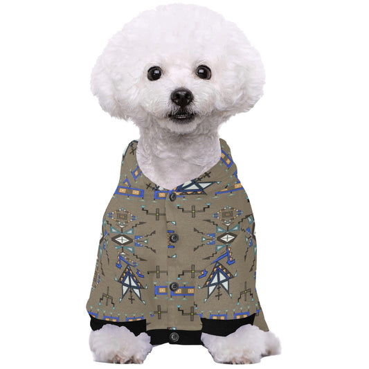 Eagle Strike Brown Pet Dog Hoodie