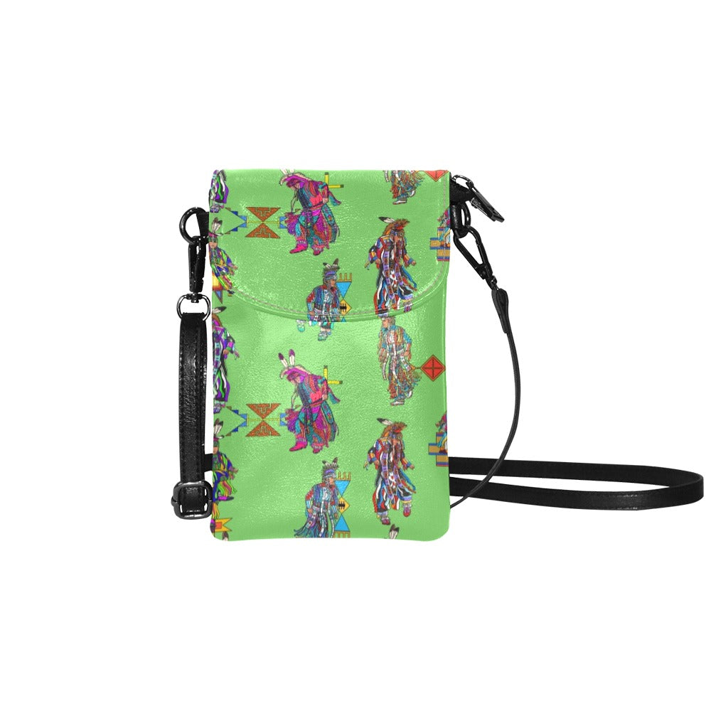 Men's Grass Dancers Grass Small Cell Phone Purse