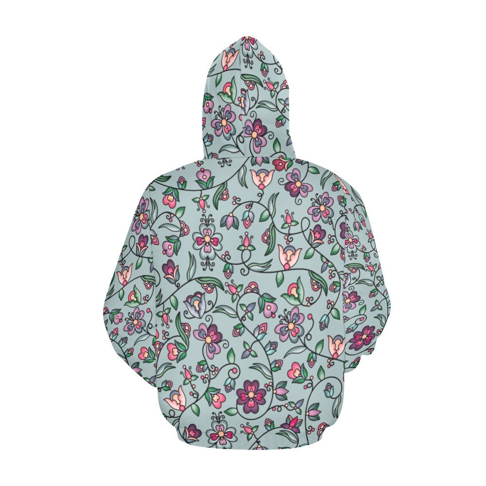 Amber Evening Garland Turquoise Hoodie for Men