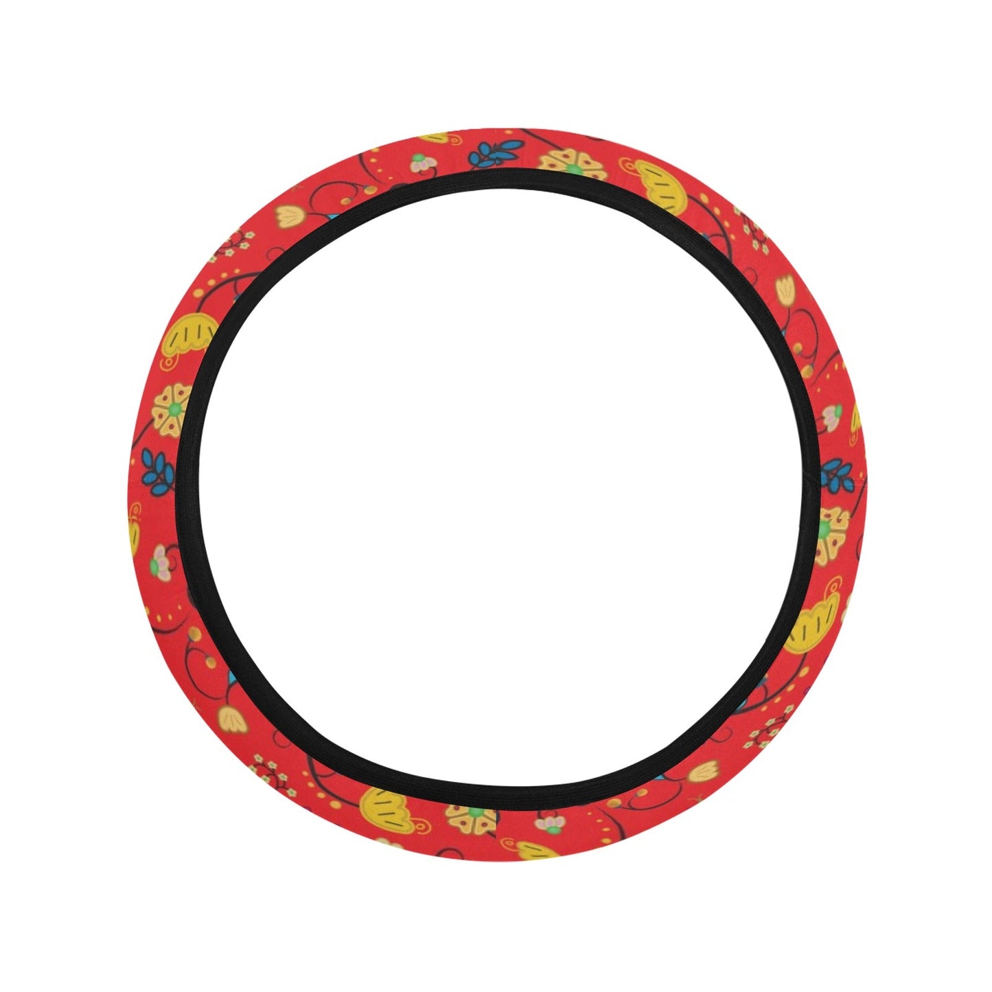 Nipin Blossom Fire Steering Wheel Cover with Elastic Edge