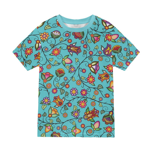 Heartbeat Petals Turquoise T-shirt for Men