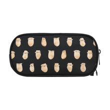 Load image into Gallery viewer, Elk Teeth on Black Pencil Pouch
