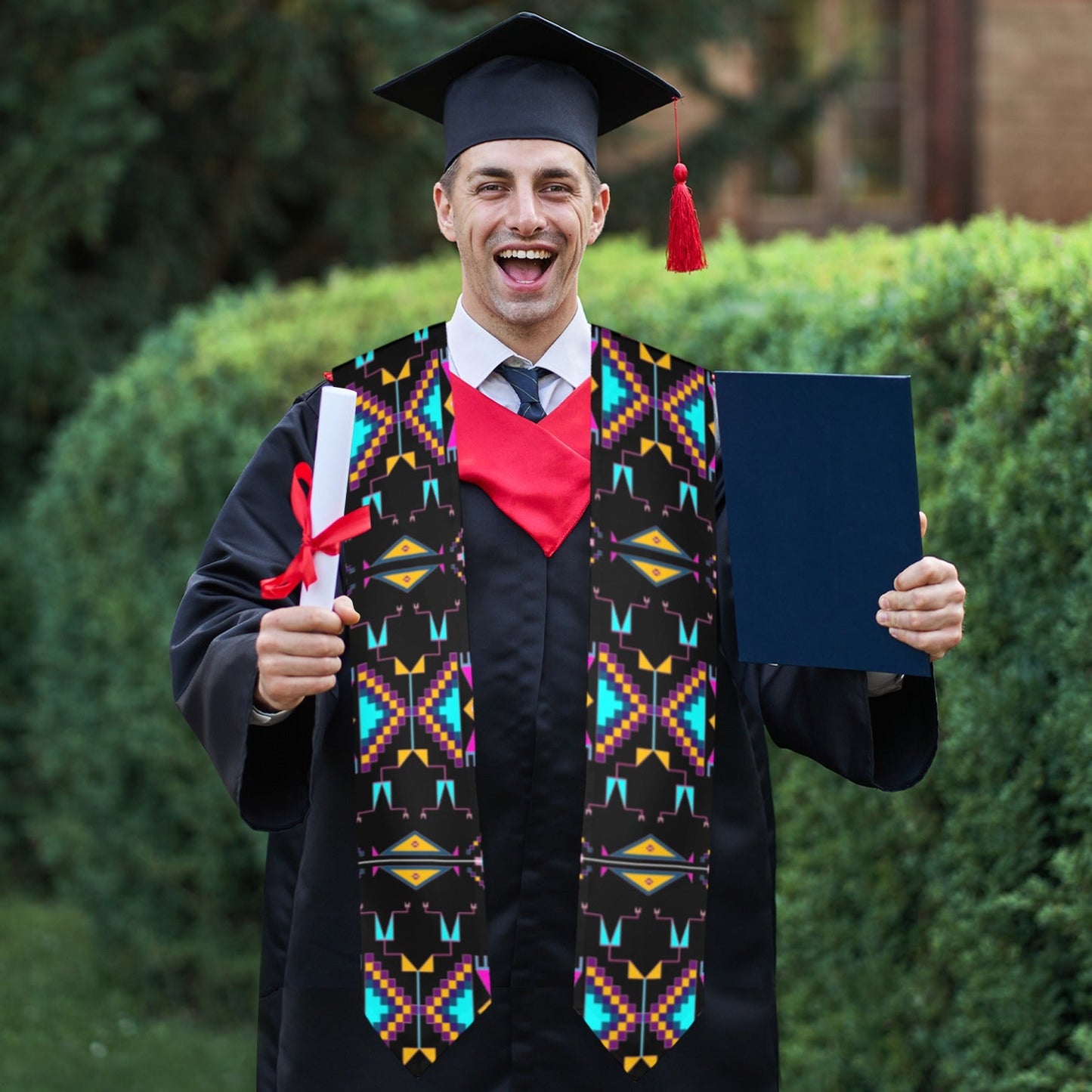 Rite of Passage Black Graduation Stole