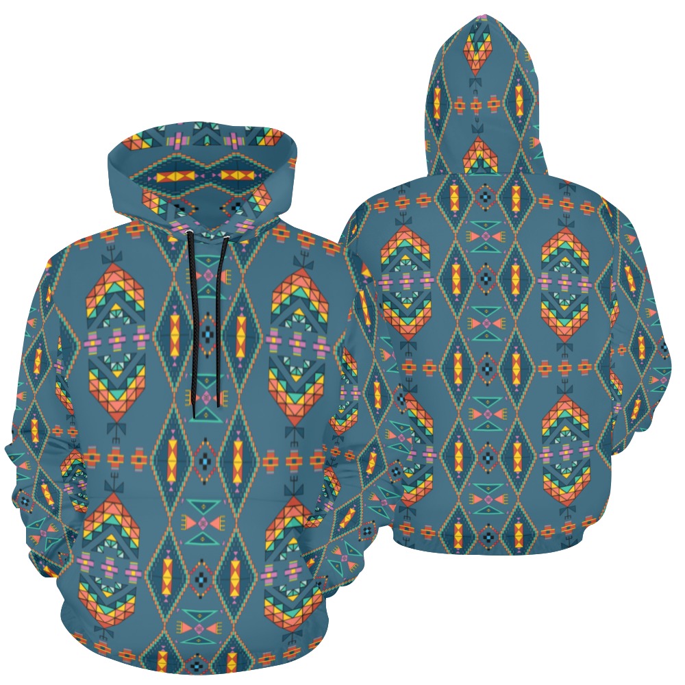 Travois Tipi Deep Lake Hoodie for Women