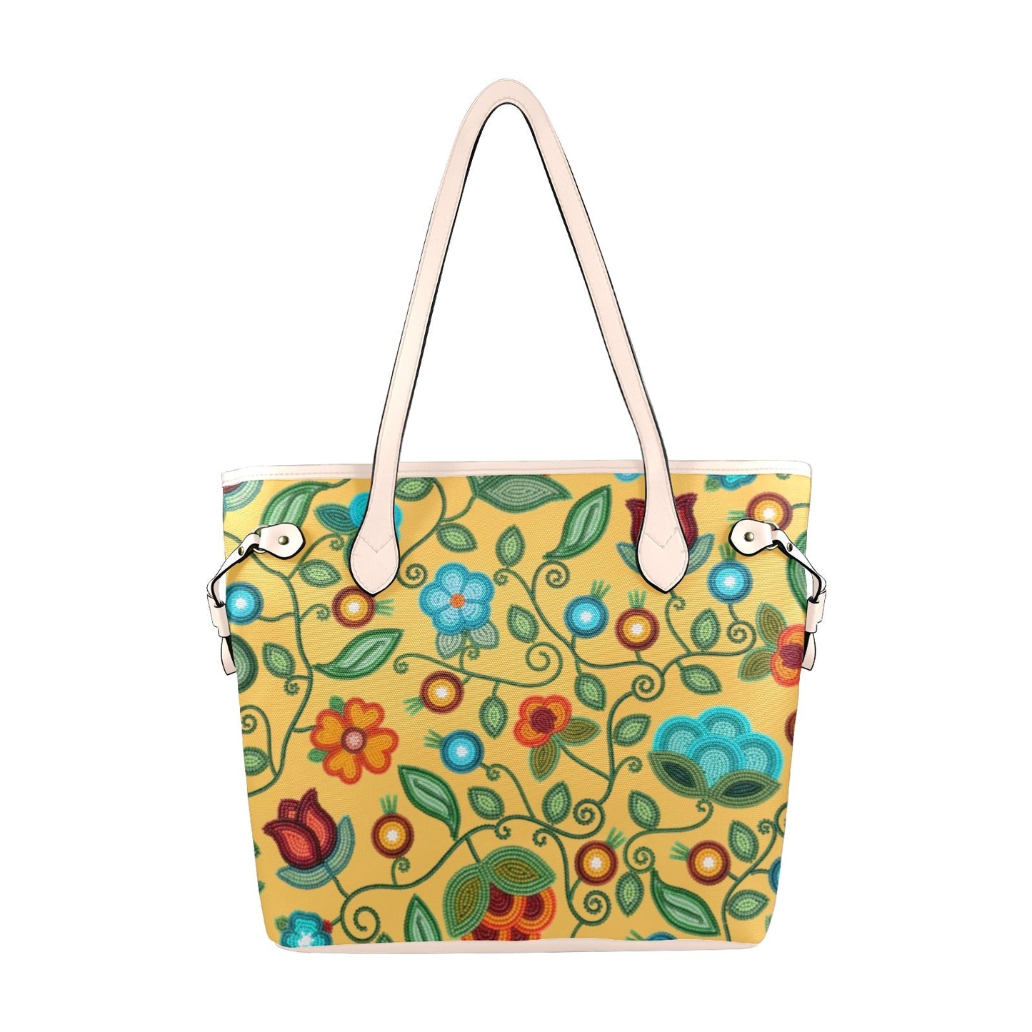 Prairie Fire Petals Honey Clover Canvas Tote