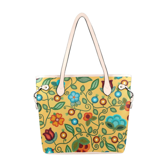 Prairie Fire Petals Honey Clover Canvas Tote