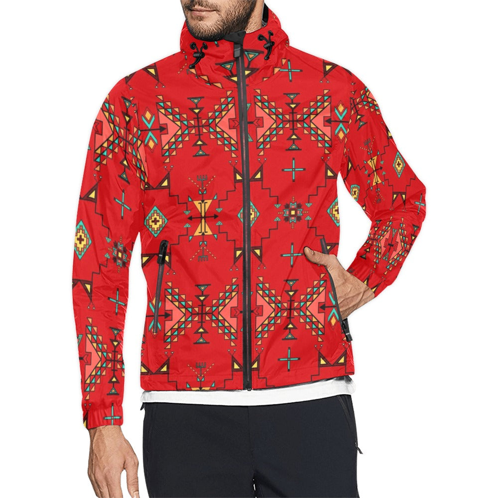 Thunder Flight Red Men's Windbreaker