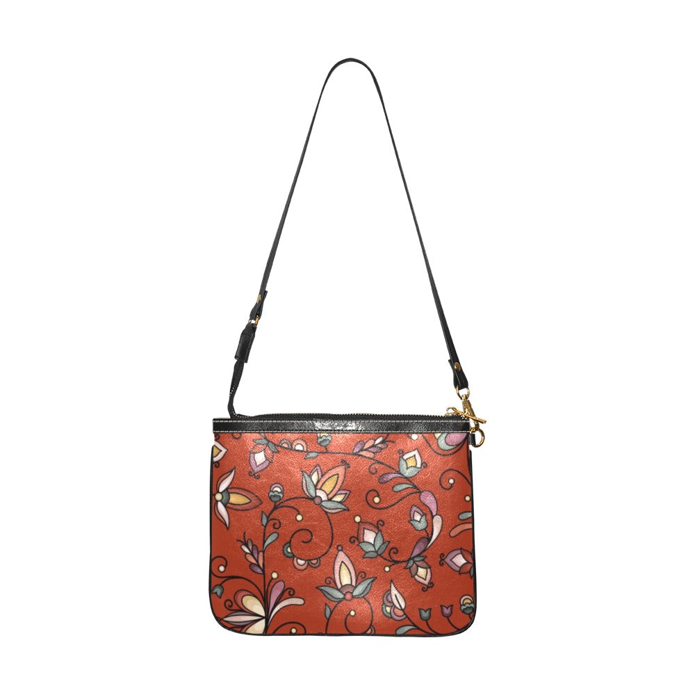 Burnt Sky Petals Red Small Shoulder Bag