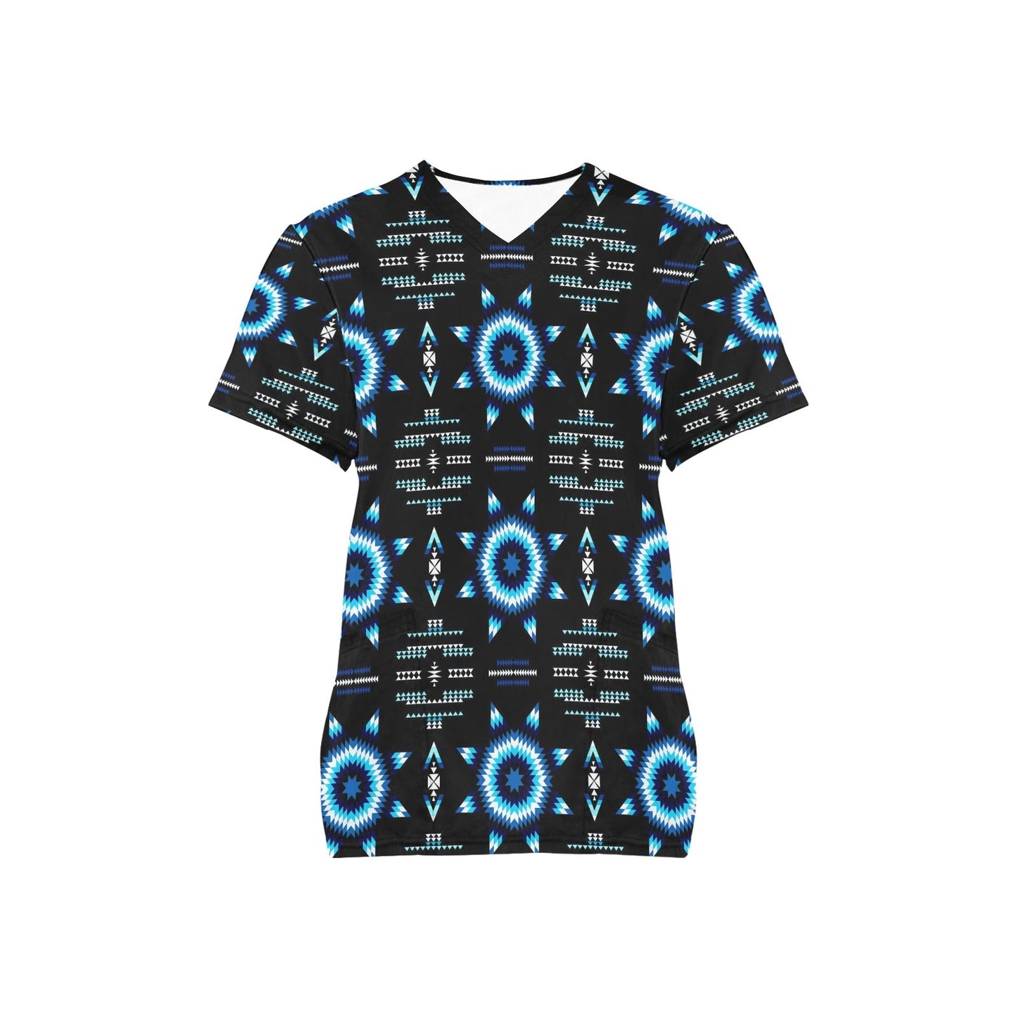 Rising Star Wolf Moon Scrub Top