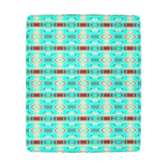 Gathering Earth Turquoise Ultra-Soft Micro Fleece Blanket 50"x60"