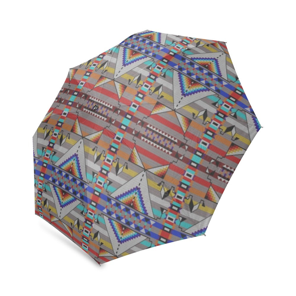Medicine Blessing Grey Foldable Umbrella