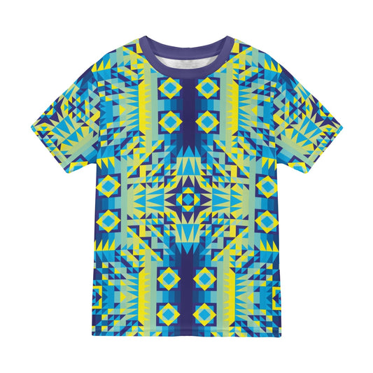 Kaleidoscope Jaune Bleu T-shirt for Men