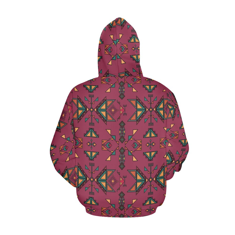 Arrow Dawn Maroon Hoodie for Men
