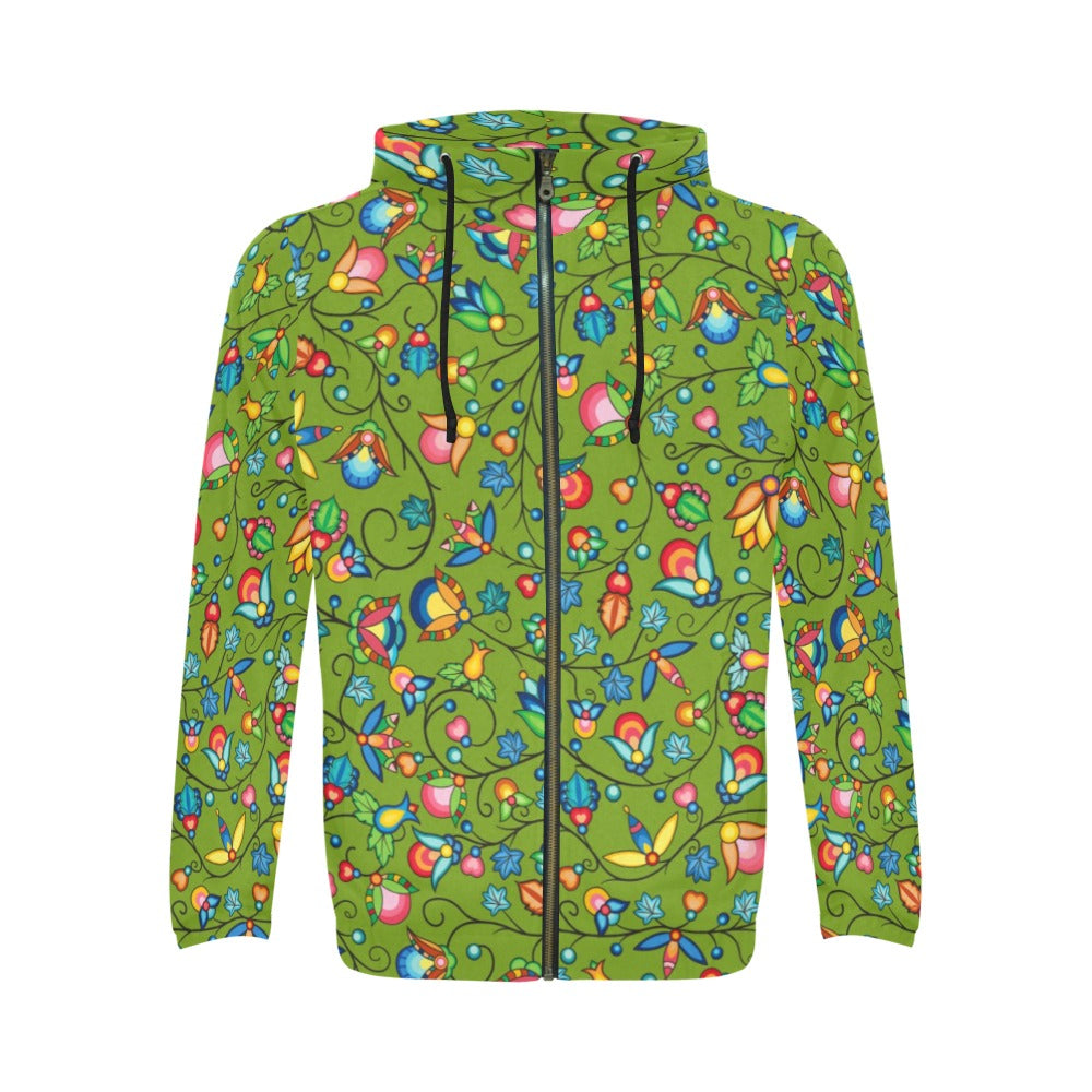 Prairie Plains Spirit Sweetgrass Men's Zipper Hoodie