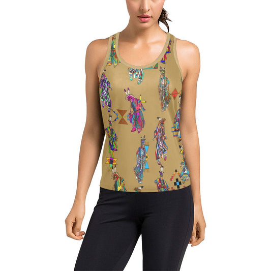 Men's Grass Dancers Earth Women's Racerback Tank Top