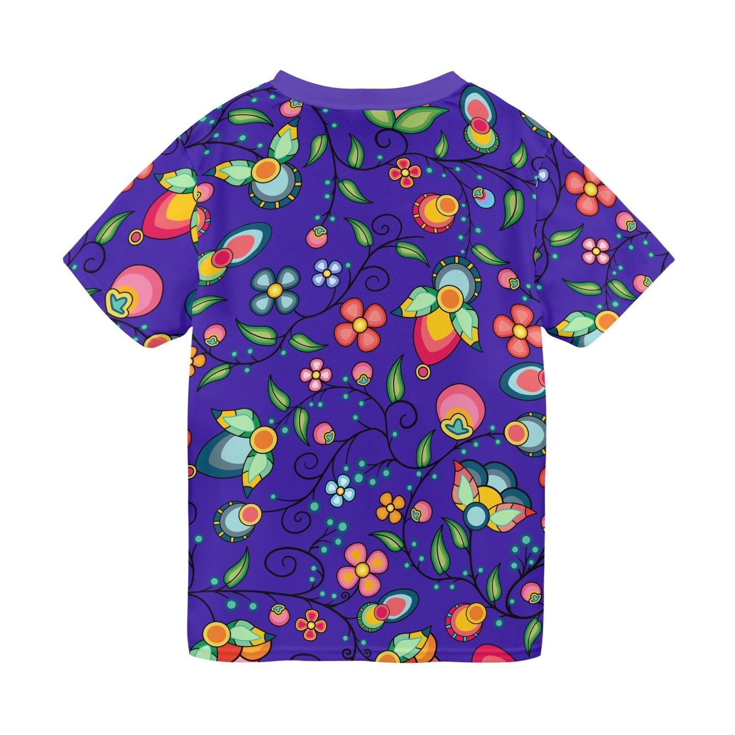Floral Bounty Blue T-shirt for Men