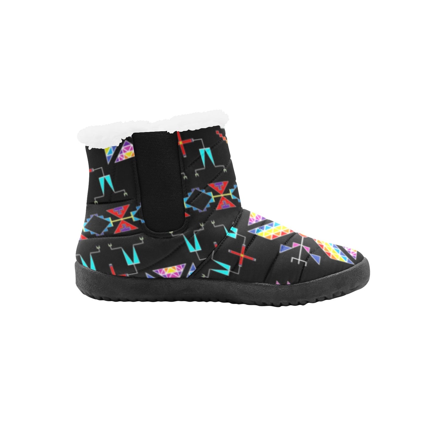 Rainy Chief Rainbow Black Women's Padded Winter Boot