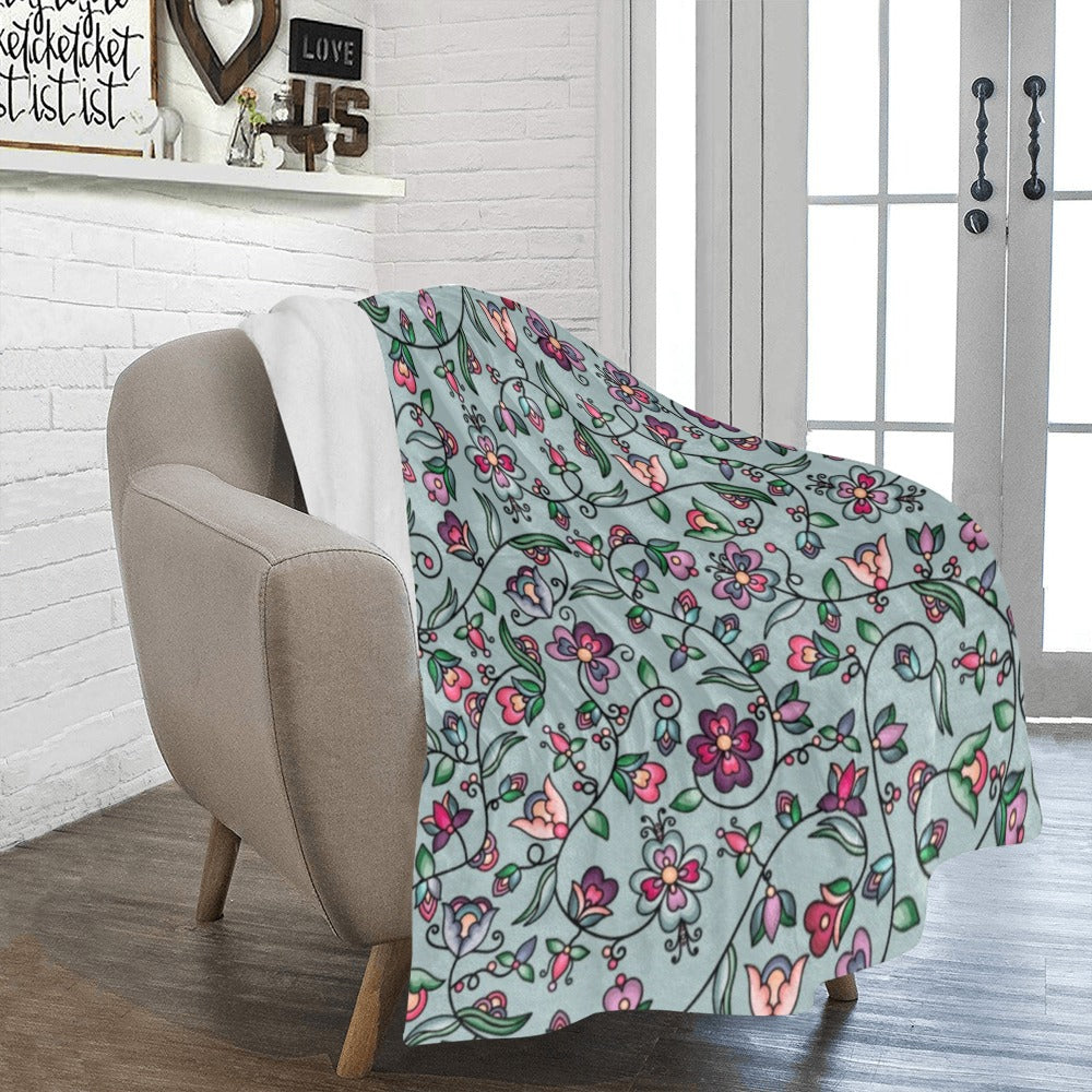 Amber Evening Garland Turquoise Ultra-Soft Micro Fleece Blanket 50"x60"