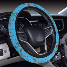 Load image into Gallery viewer, Willow Bee Saphire Steering Wheel Cover with Elastic Edge
