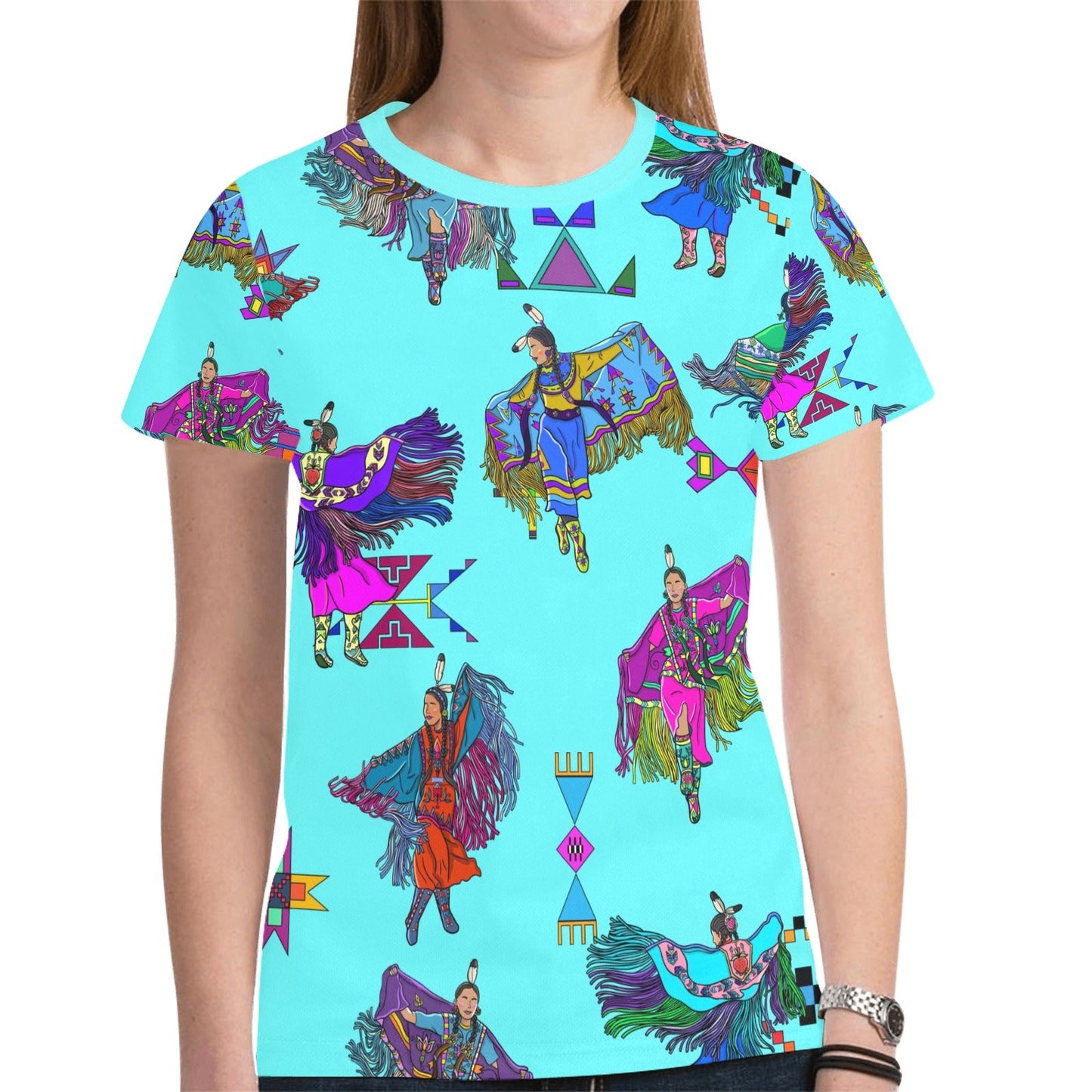 Women's Fancy Dancers Turquoise Tee