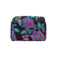 Load image into Gallery viewer, Beaded Nouveau Coal Multi-Function Diaper Backpack/Diaper Bag
