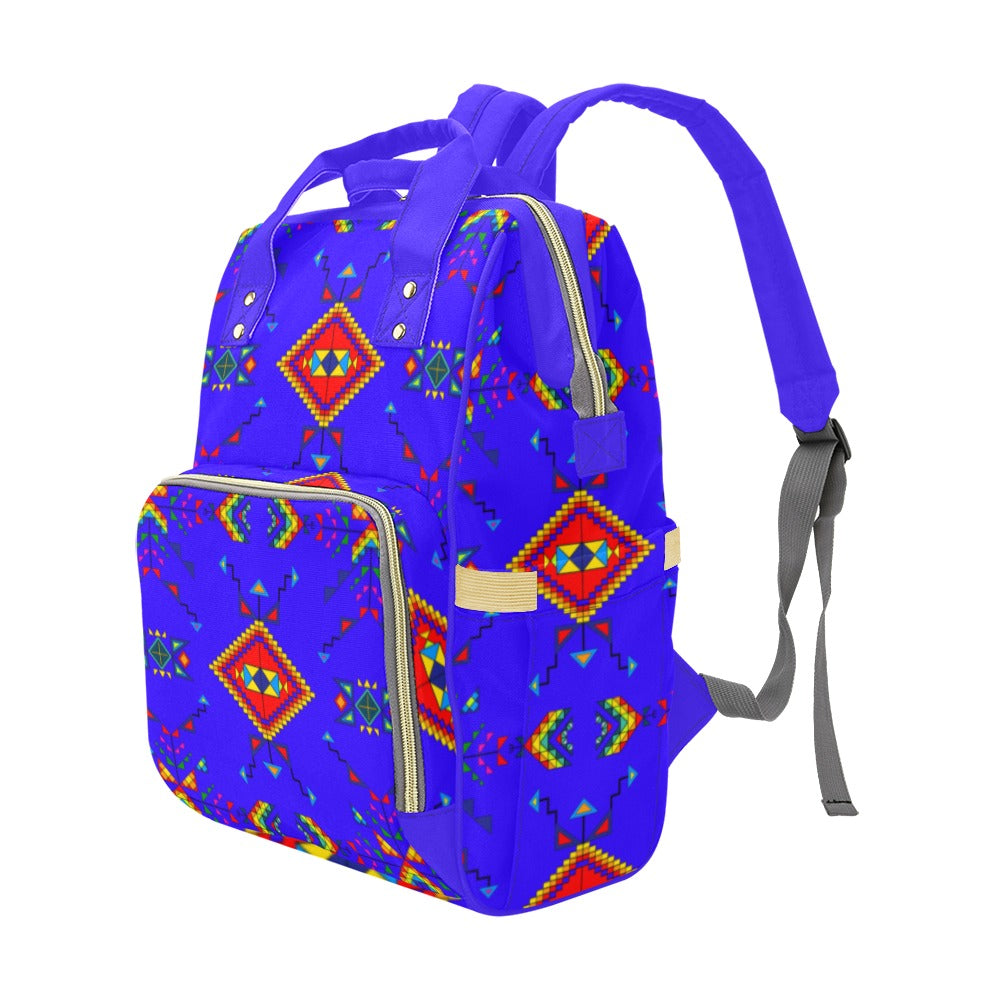 Buffalo Jump Blue Multi-Function Diaper Backpack