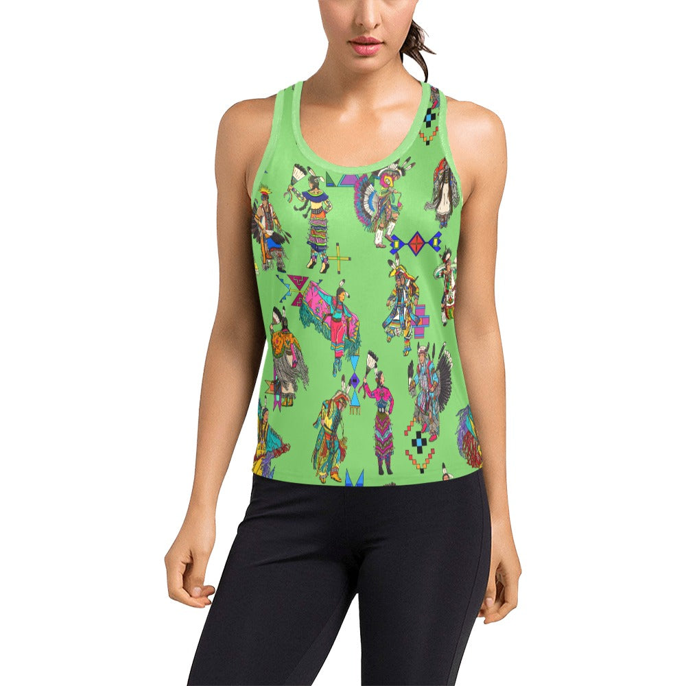 Grand Entry Dancers Grass Women's Racerback Tank Top
