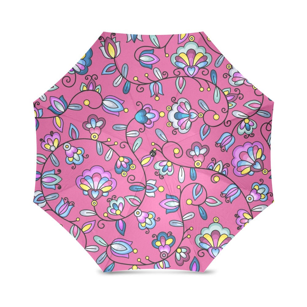 Autumn Bundle Blessing Pink Foldable Umbrella