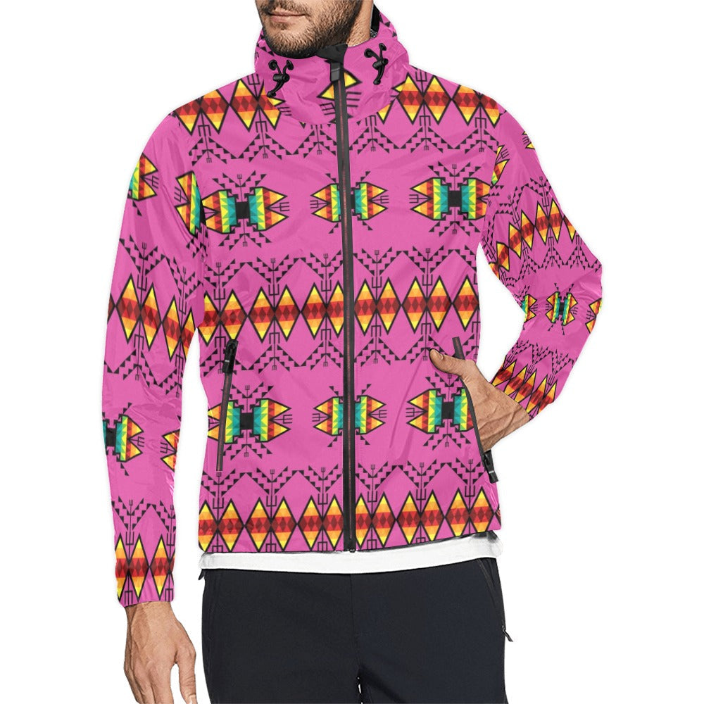 Sacred Trust Pink Men's Windbreaker