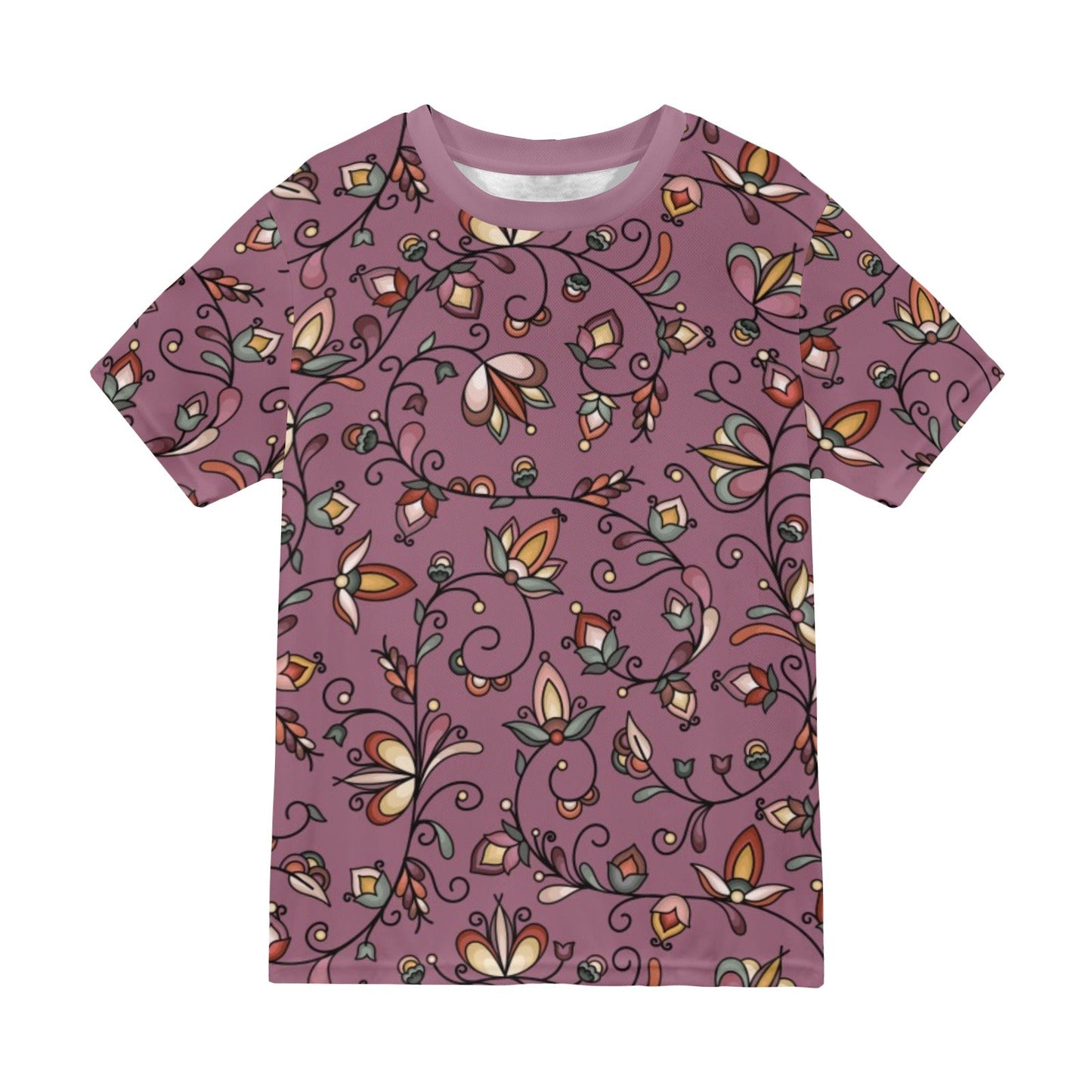 Burnt Sky Petals Magenta T-shirt for Men