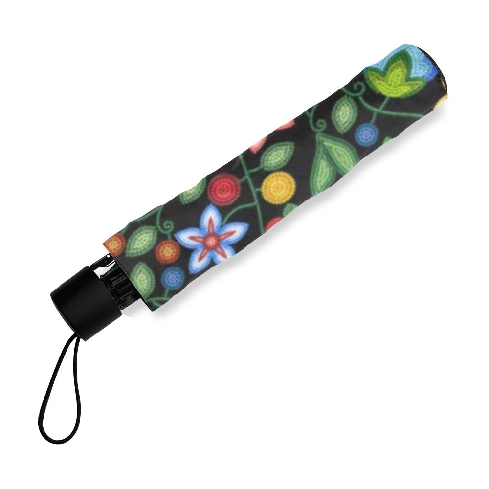 Morning Harmony Black Foldable Umbrella