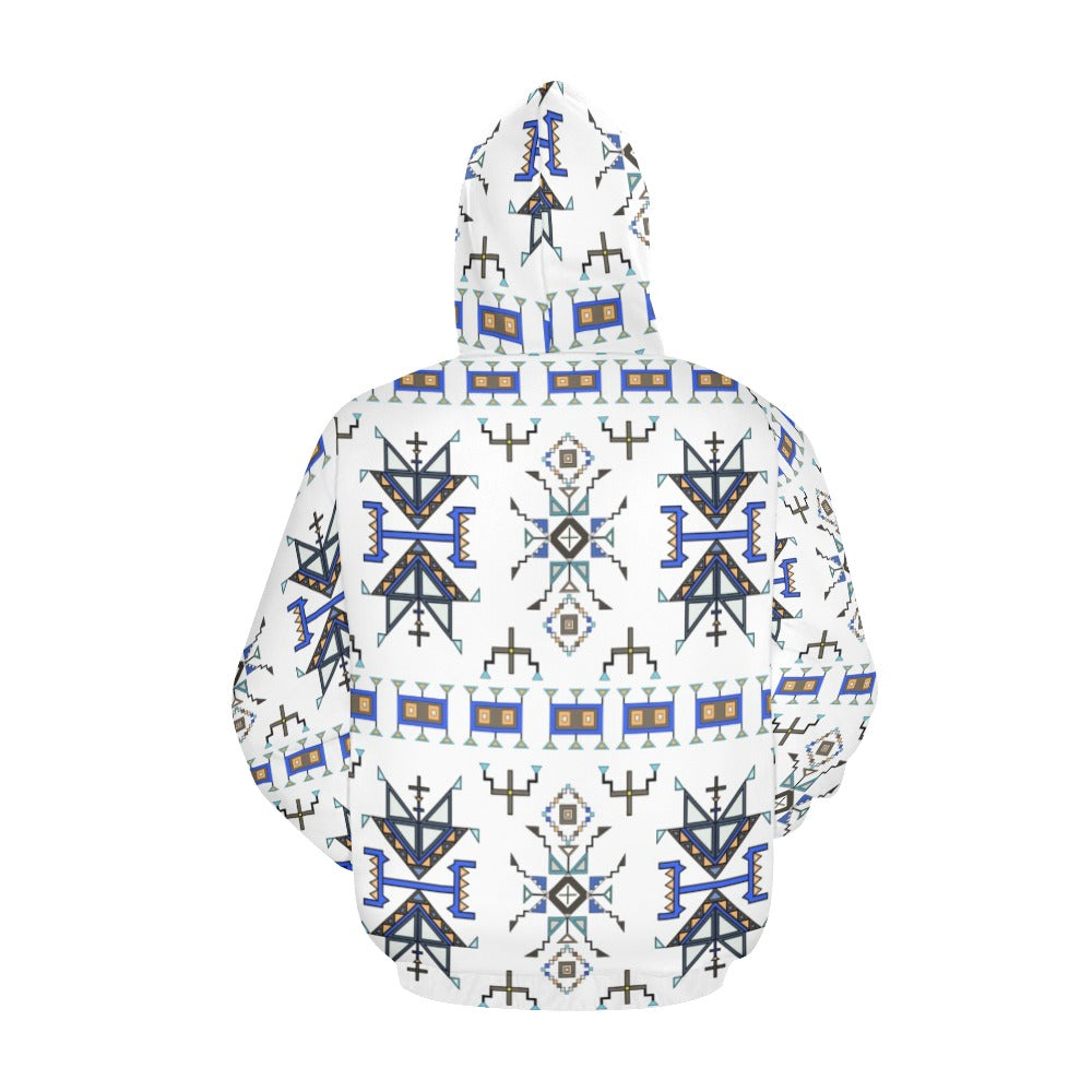 Eagle Strike White Hoodie for Men