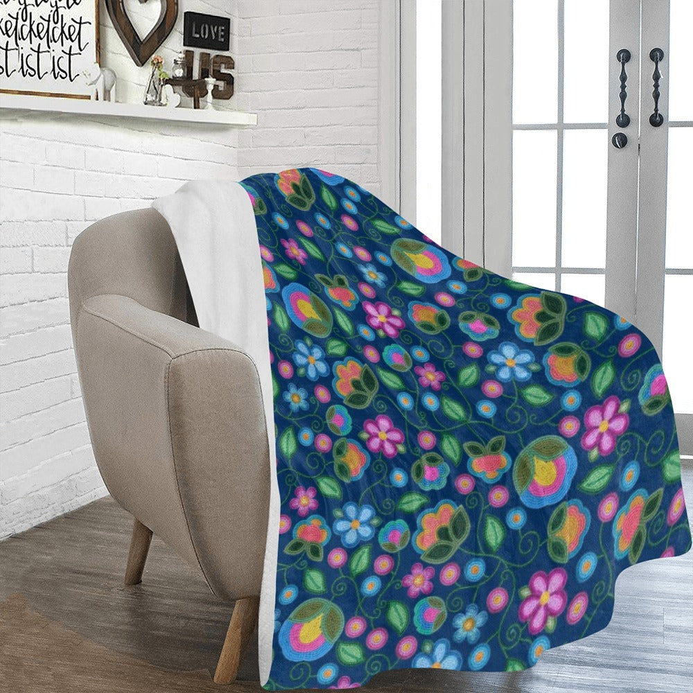 Turquoise Sunbeam Blue X-Large Micro Fleece Blanket